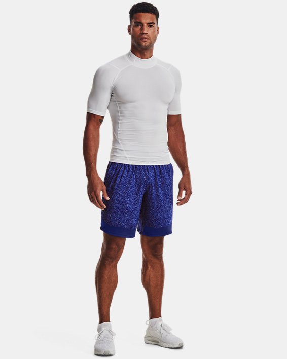 Men's UA Train Stretch Printed Shorts, Blue, pdpMainDesktop image number 2
